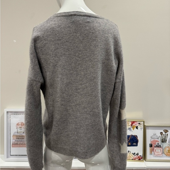 Magaschoni 100% Cashmere Star Pullover Sweater Size MEDIUM - Picture 4 of 10